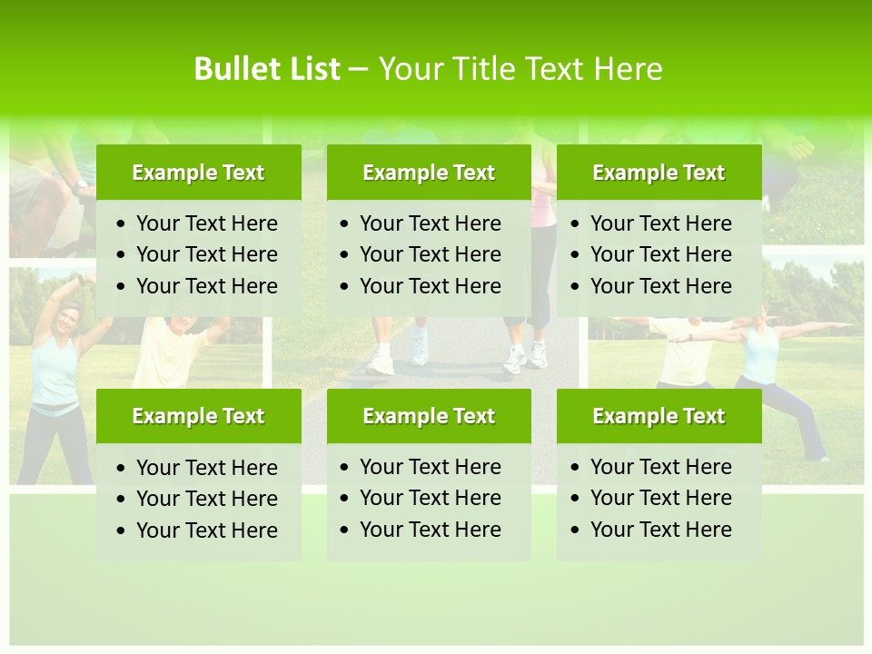 Family Mature Jog PowerPoint Template