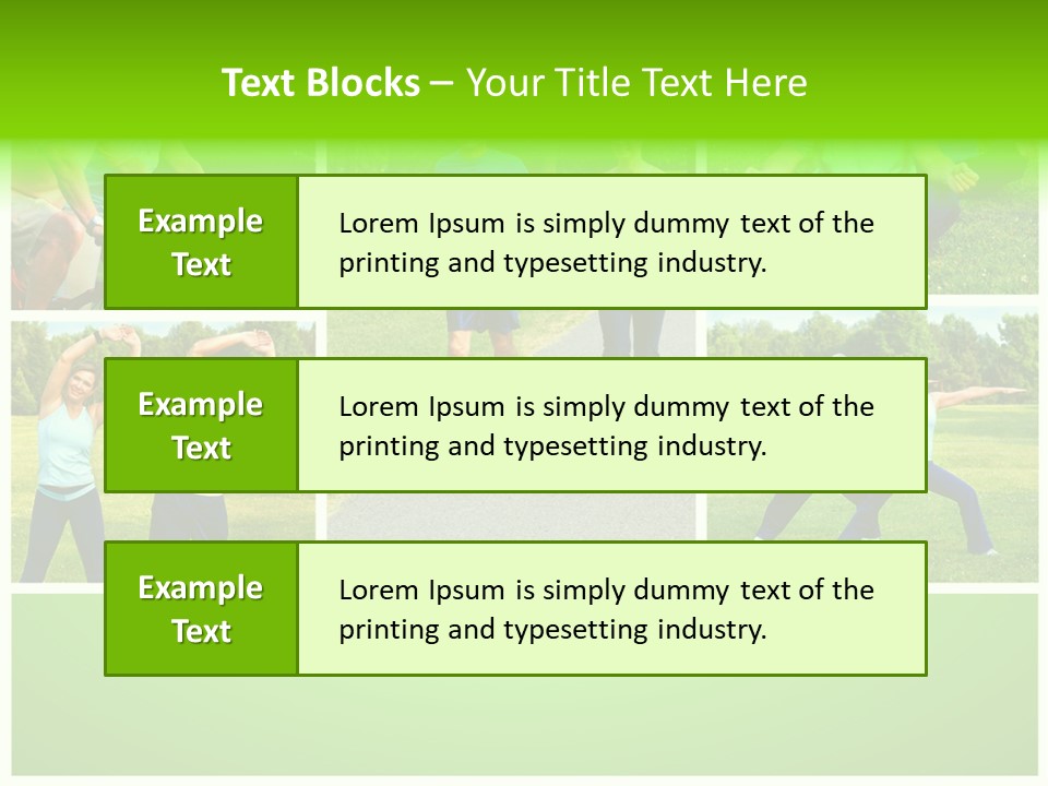 Family Mature Jog PowerPoint Template