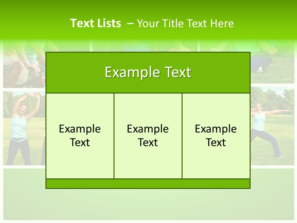 Family Mature Jog PowerPoint Template