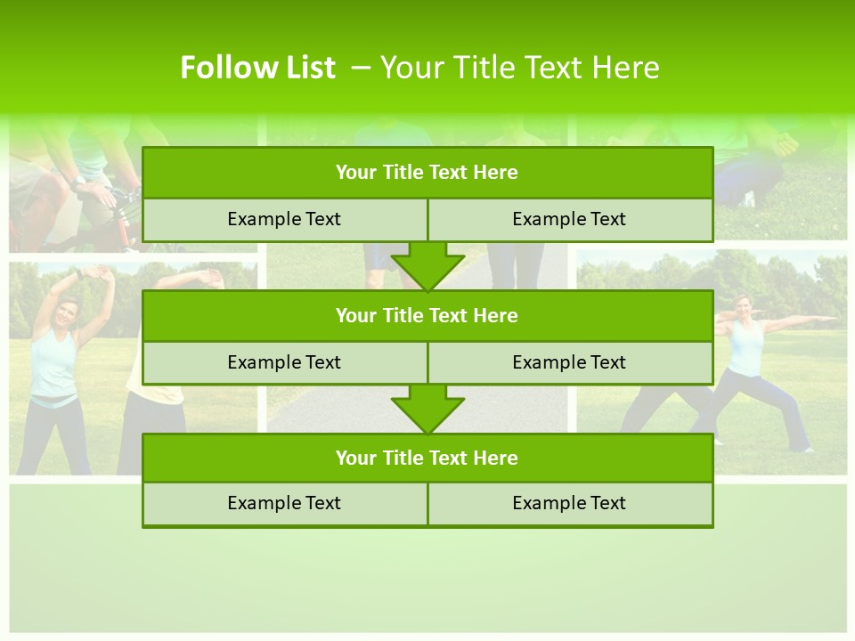 Family Mature Jog PowerPoint Template