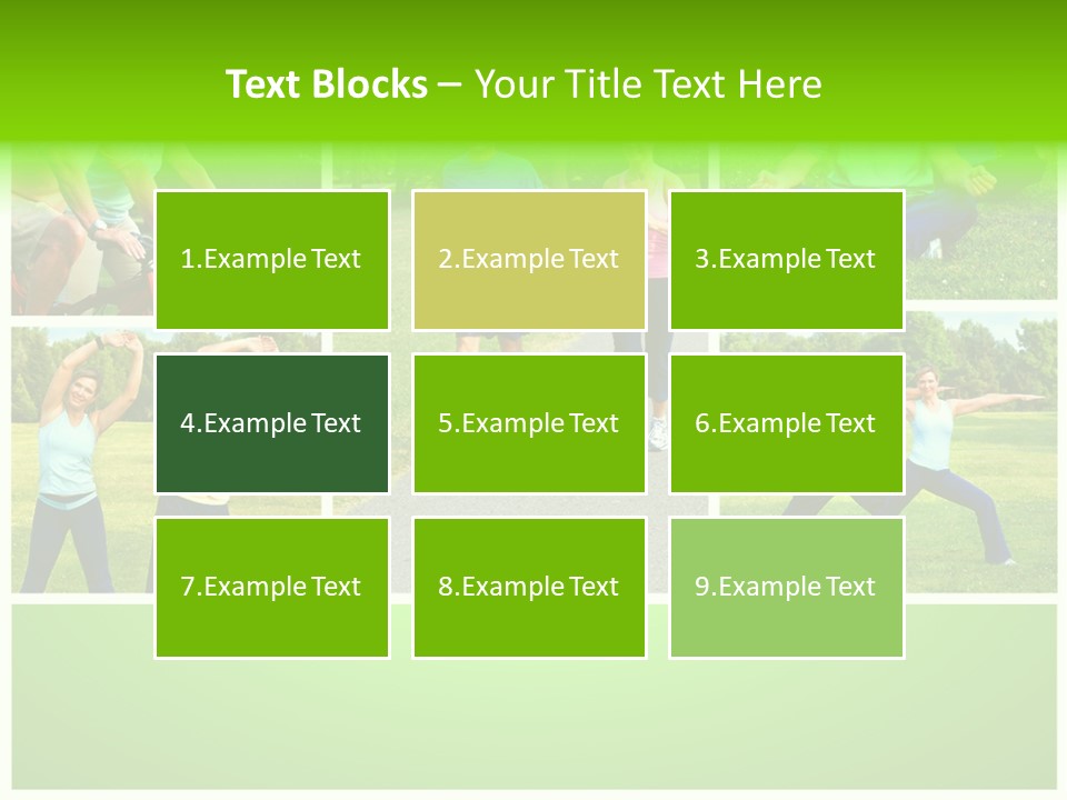 Family Mature Jog PowerPoint Template