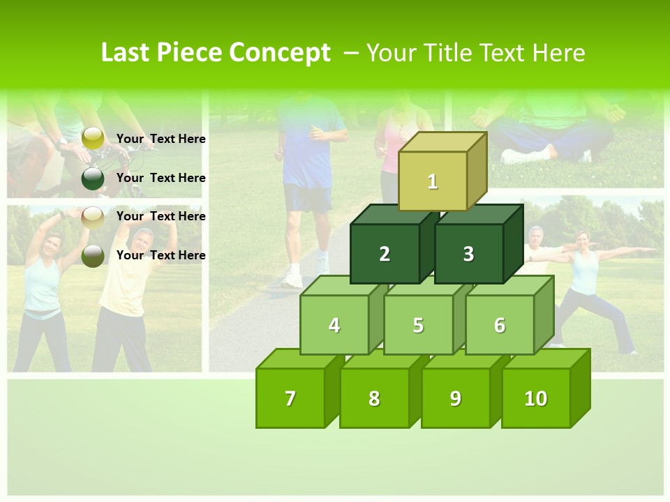 Family Mature Jog PowerPoint Template