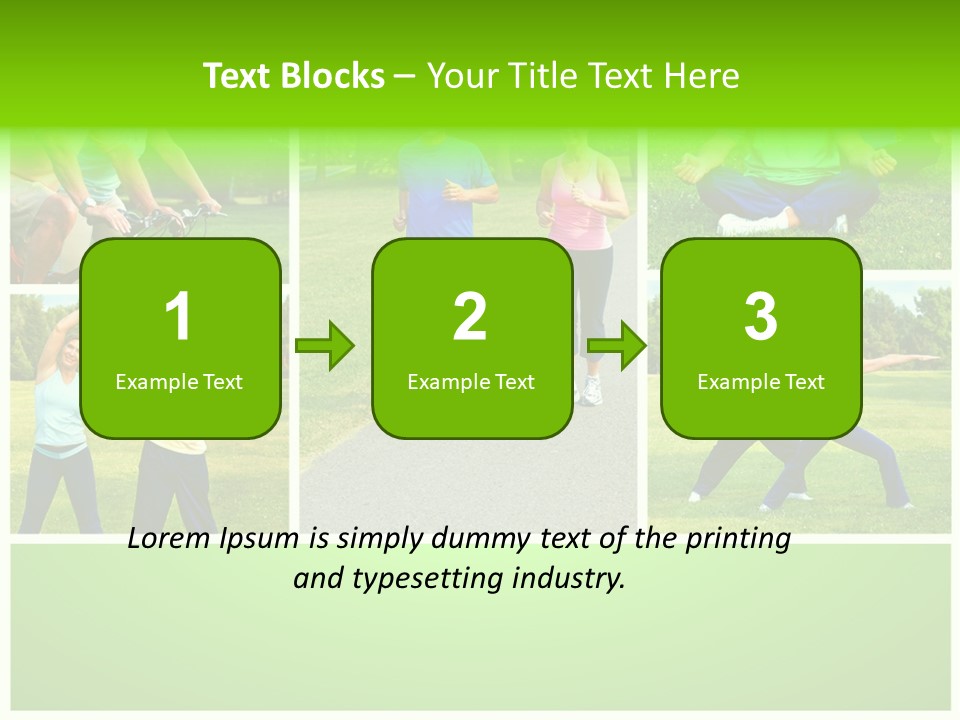 Family Mature Jog PowerPoint Template