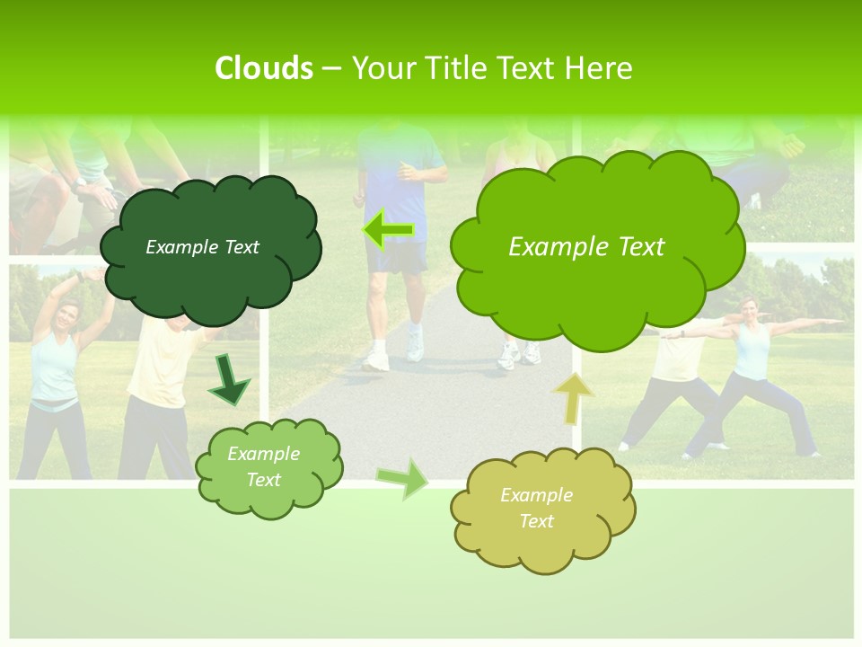 Family Mature Jog PowerPoint Template