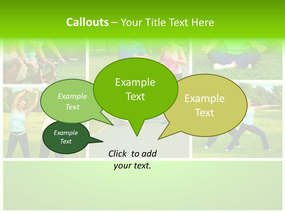 Family Mature Jog PowerPoint Template