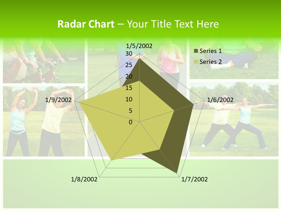 Family Mature Jog PowerPoint Template