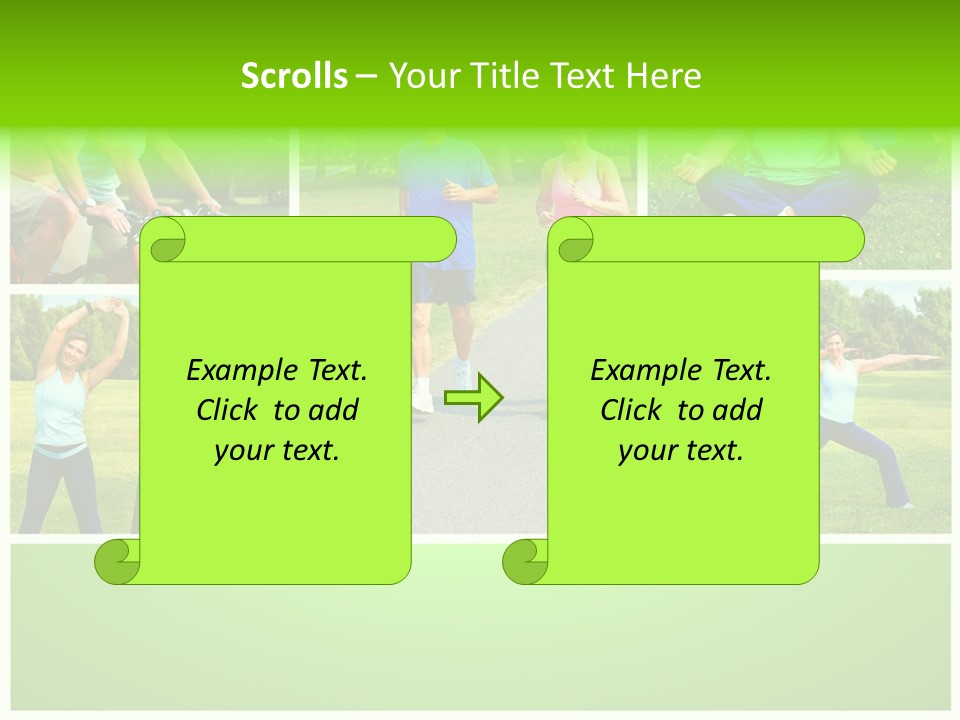 Family Mature Jog PowerPoint Template