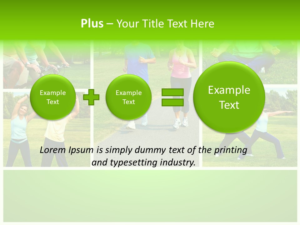 Family Mature Jog PowerPoint Template