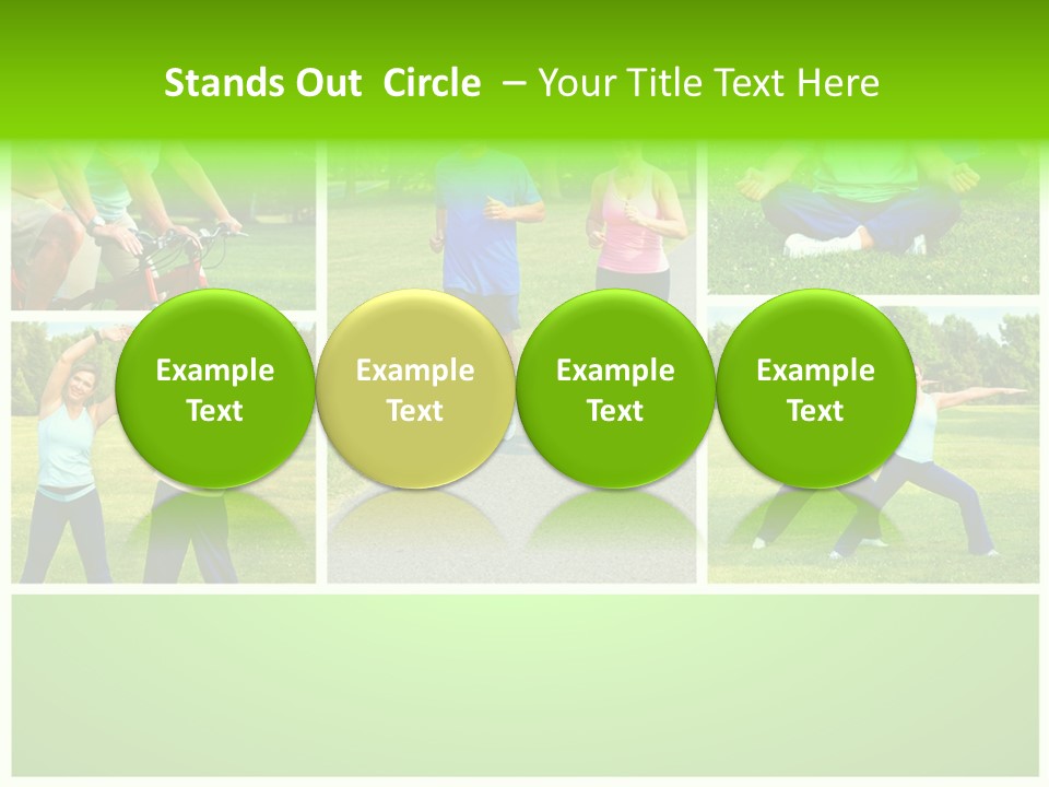 Family Mature Jog PowerPoint Template