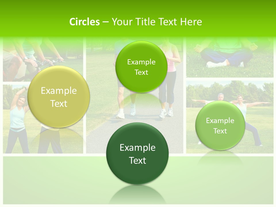 Family Mature Jog PowerPoint Template