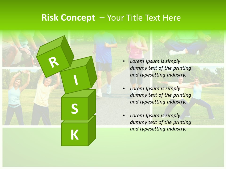 Family Mature Jog PowerPoint Template