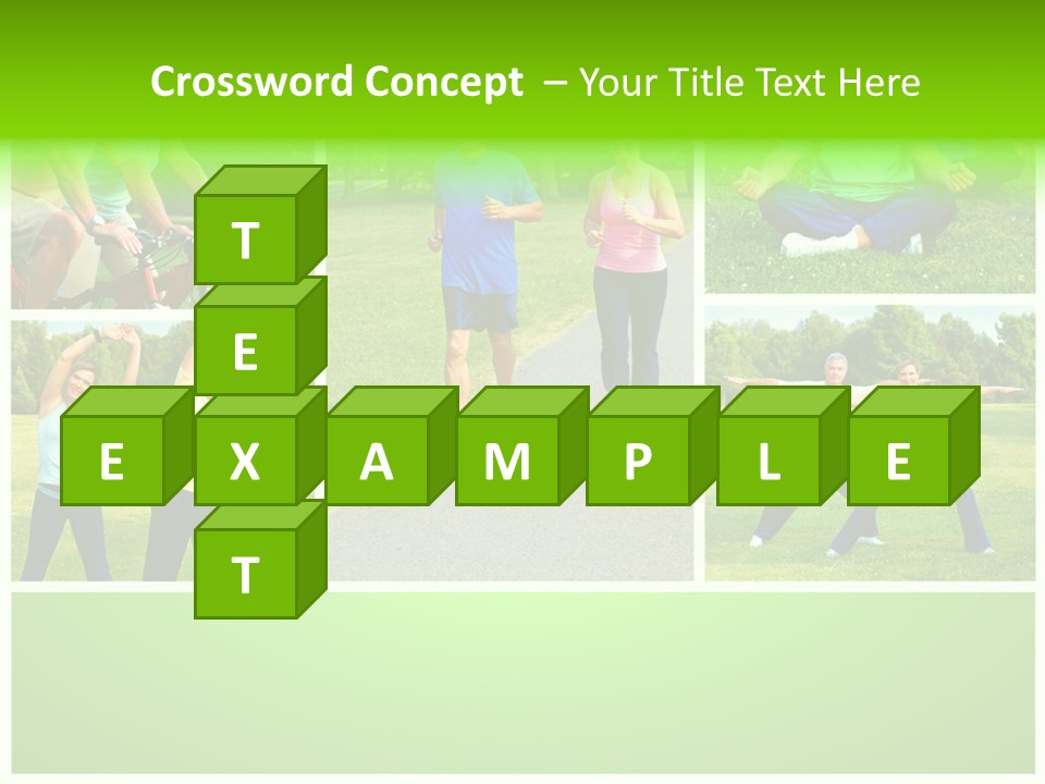 Family Mature Jog PowerPoint Template