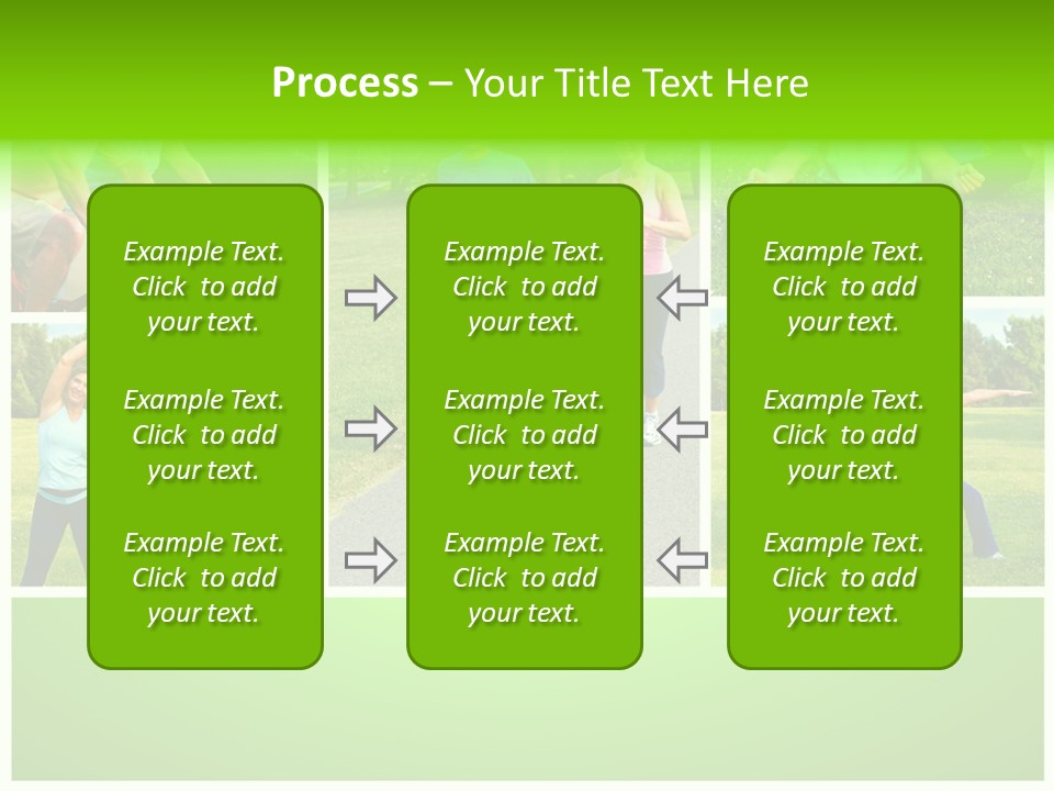 Family Mature Jog PowerPoint Template