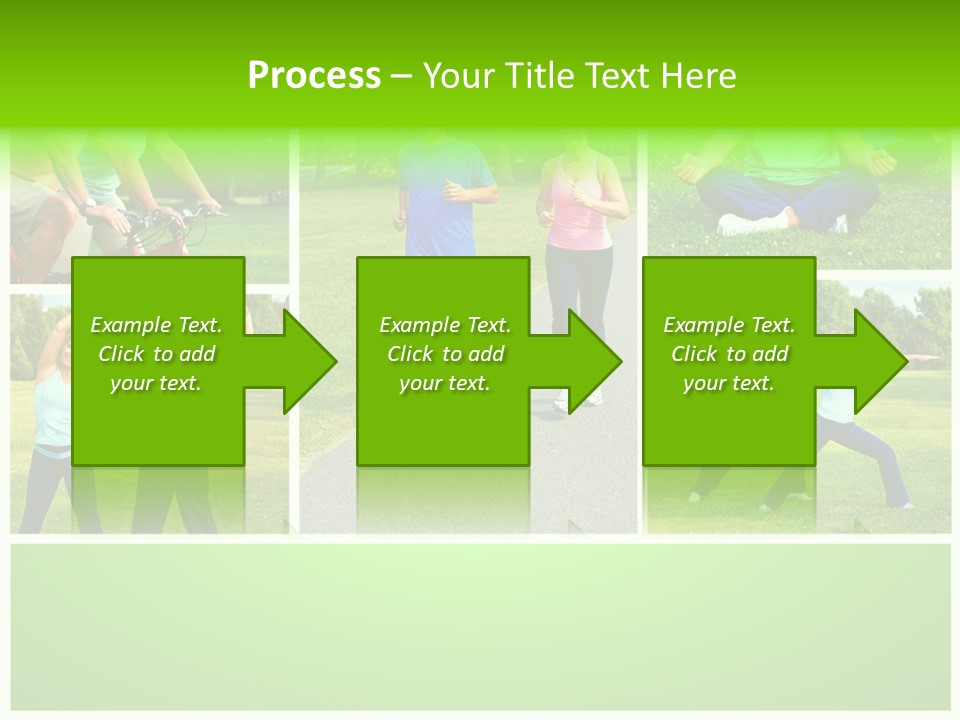 Family Mature Jog PowerPoint Template