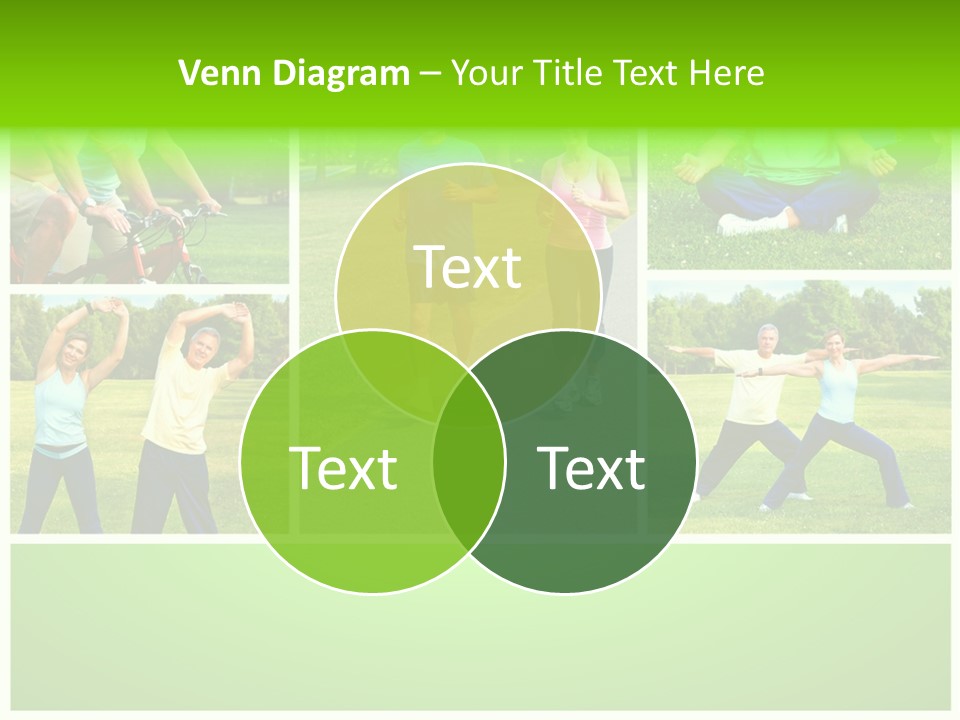 Family Mature Jog PowerPoint Template