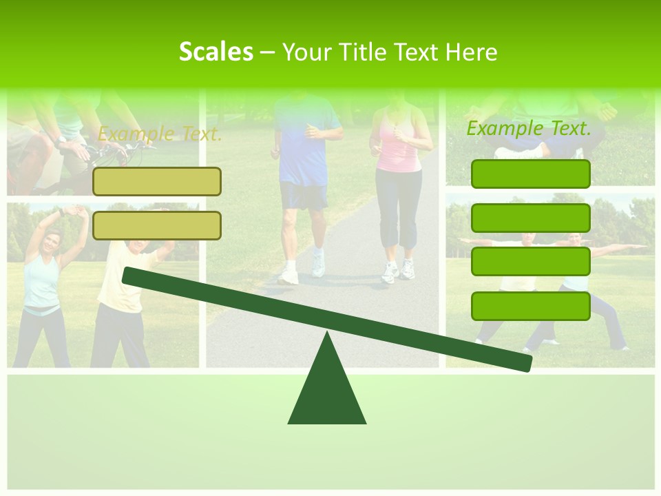 Family Mature Jog PowerPoint Template