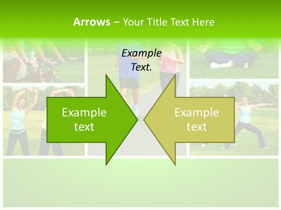 Family Mature Jog PowerPoint Template