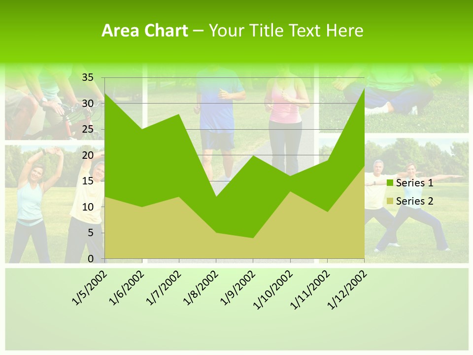 Family Mature Jog PowerPoint Template