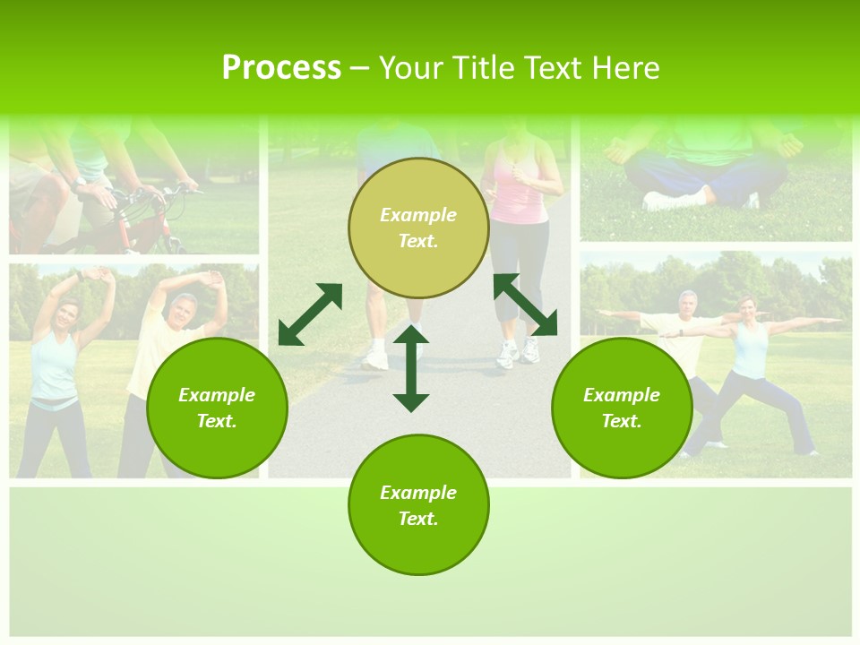 Family Mature Jog PowerPoint Template