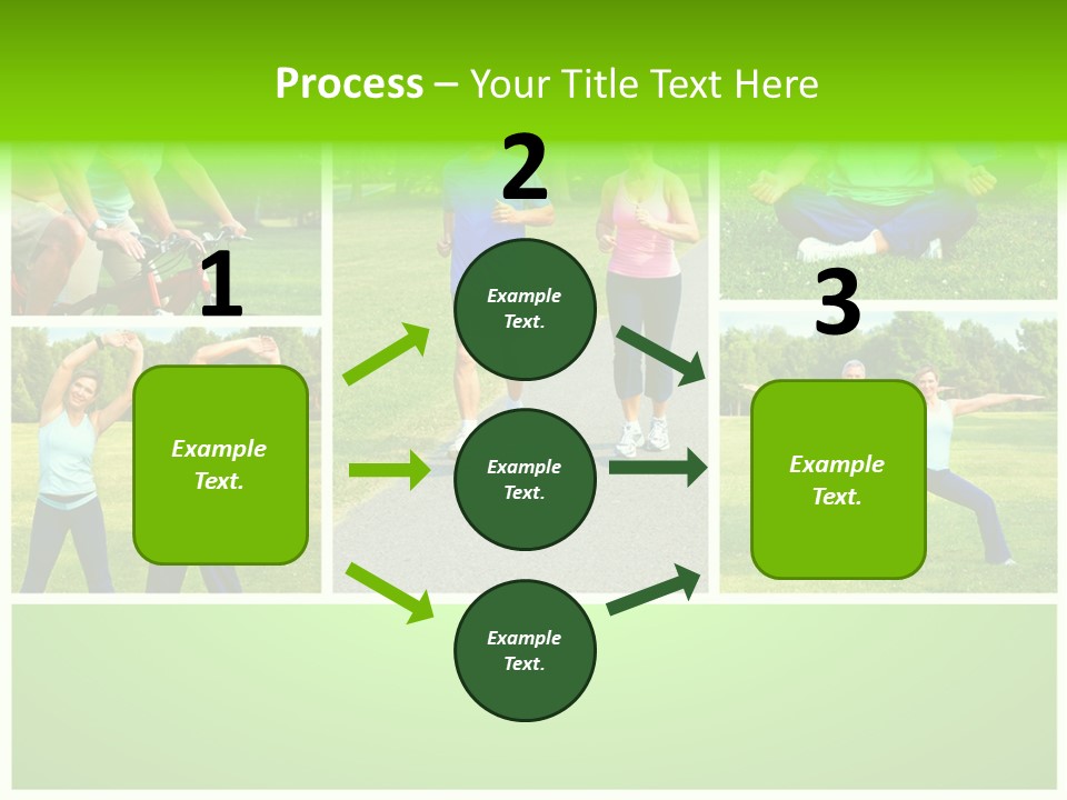 Family Mature Jog PowerPoint Template