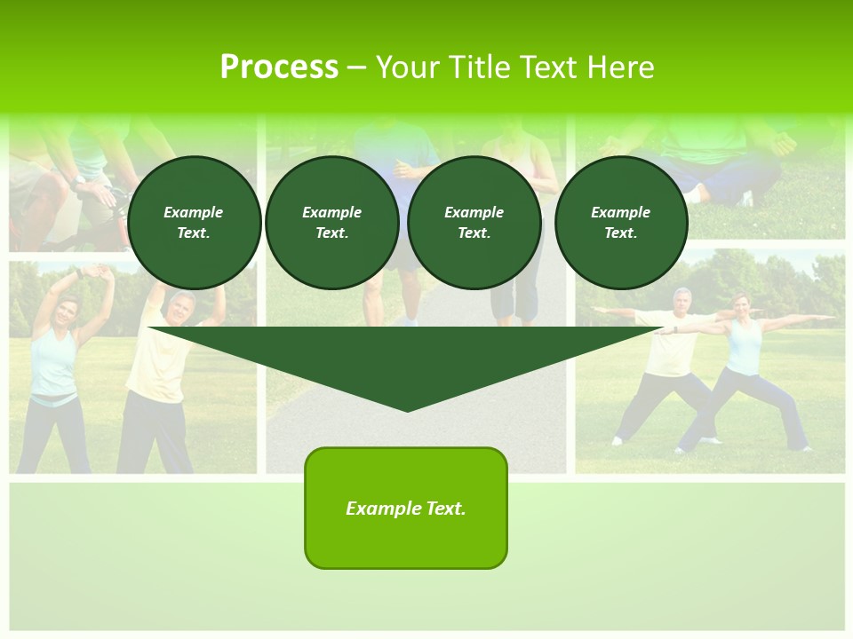 Family Mature Jog PowerPoint Template