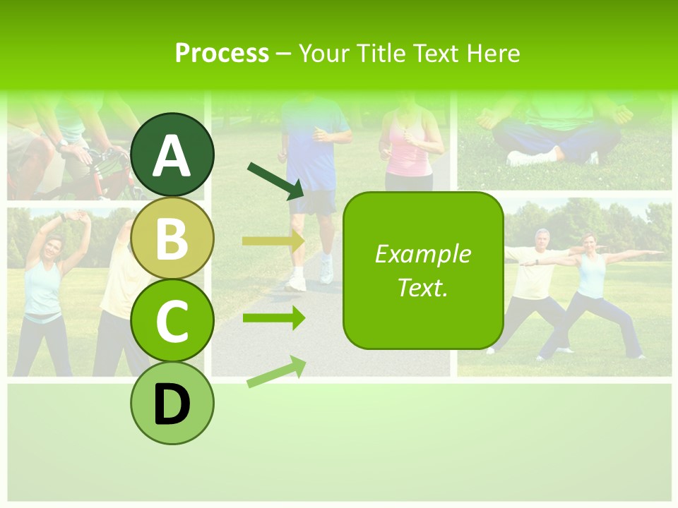 Family Mature Jog PowerPoint Template