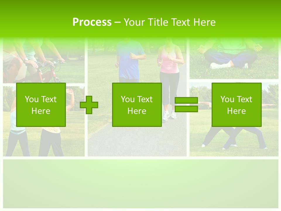 Family Mature Jog PowerPoint Template