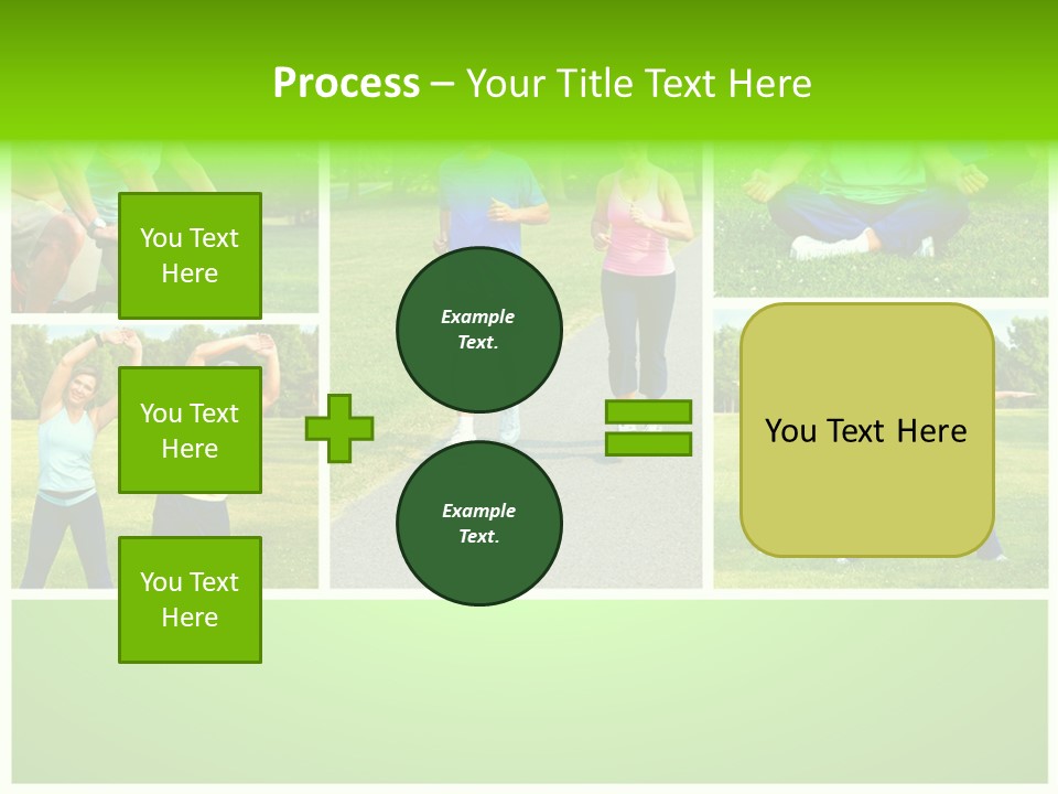 Family Mature Jog PowerPoint Template
