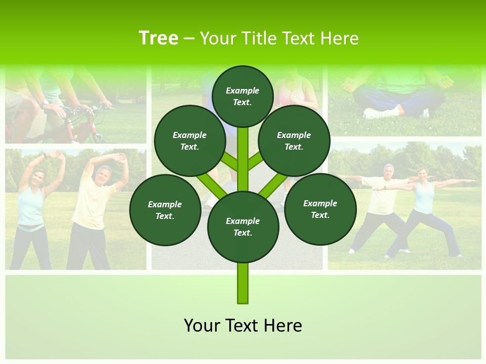 Family Mature Jog PowerPoint Template