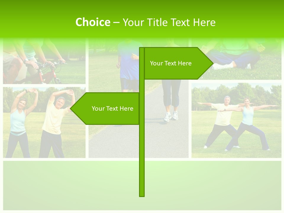 Family Mature Jog PowerPoint Template