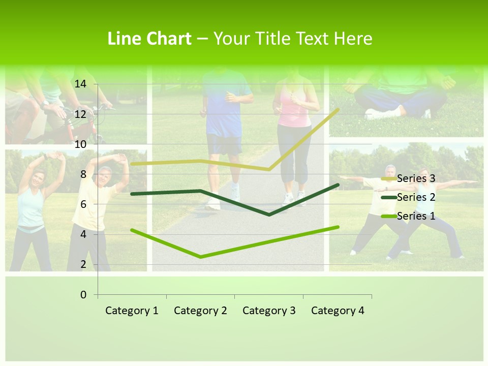 Family Mature Jog PowerPoint Template