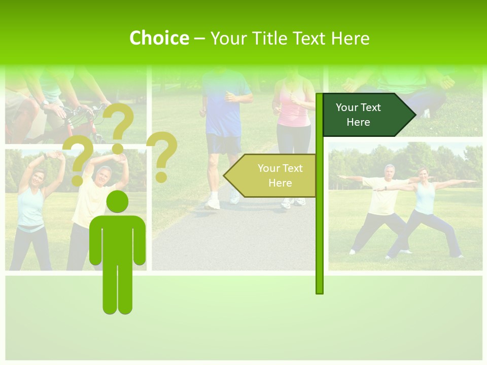 Family Mature Jog PowerPoint Template