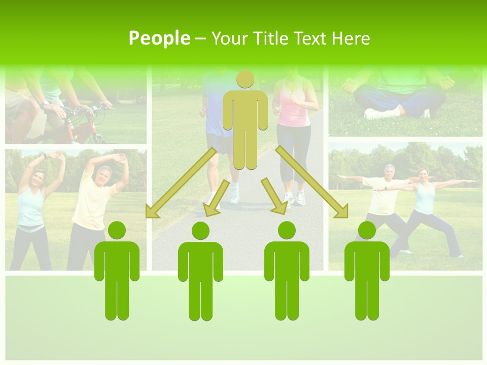 Family Mature Jog PowerPoint Template