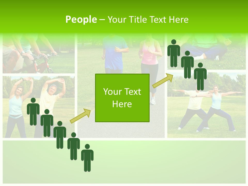 Family Mature Jog PowerPoint Template