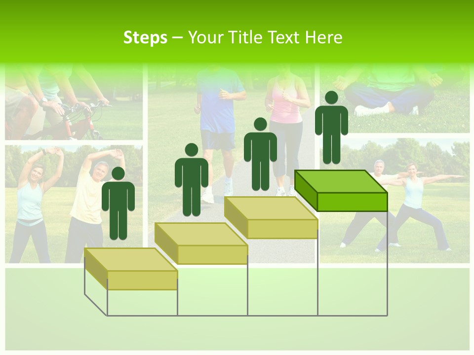 Family Mature Jog PowerPoint Template