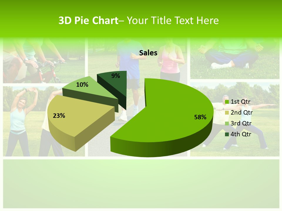 Family Mature Jog PowerPoint Template