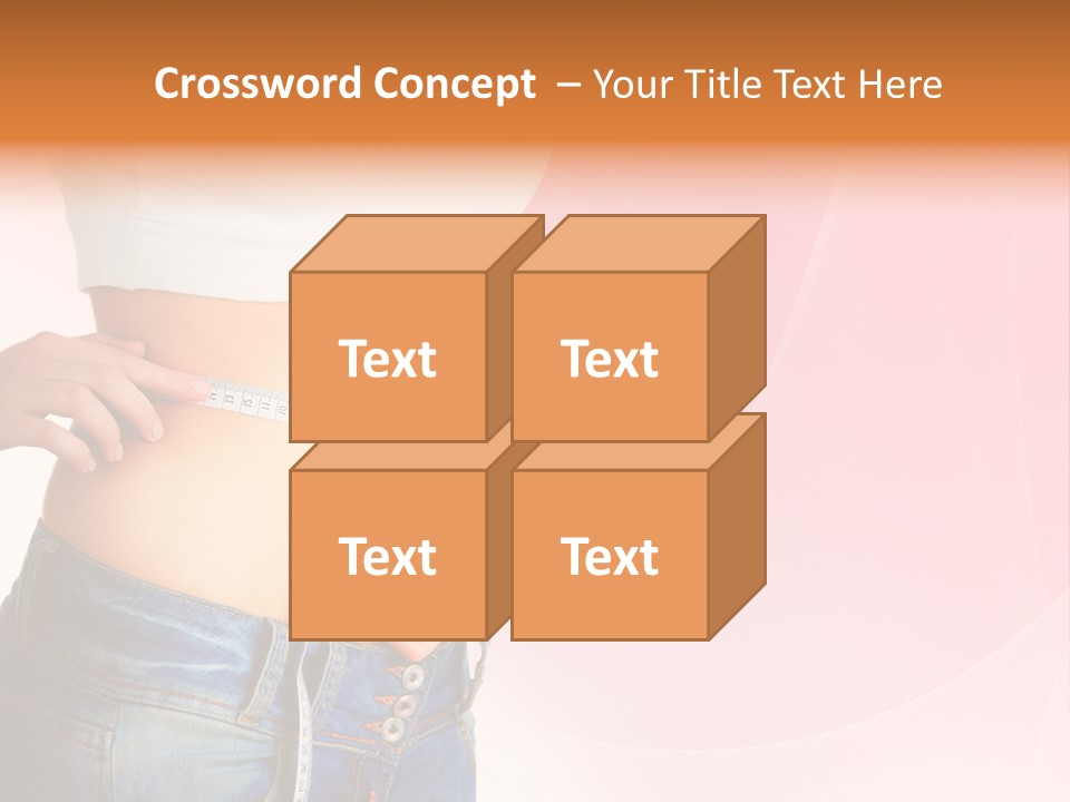Thin Nutrition Waistline PowerPoint Template