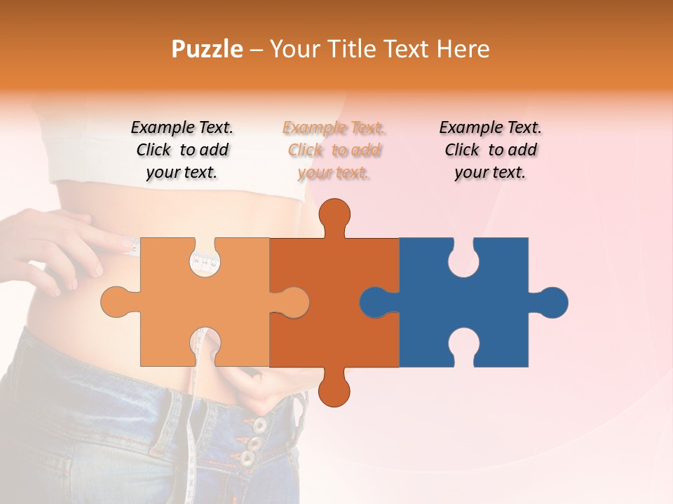 Thin Nutrition Waistline PowerPoint Template