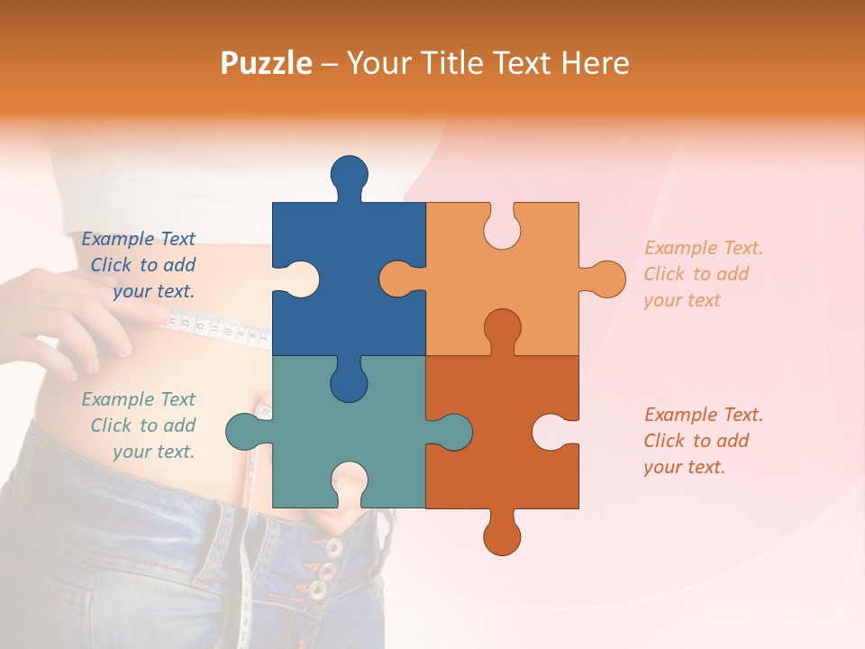 Thin Nutrition Waistline PowerPoint Template