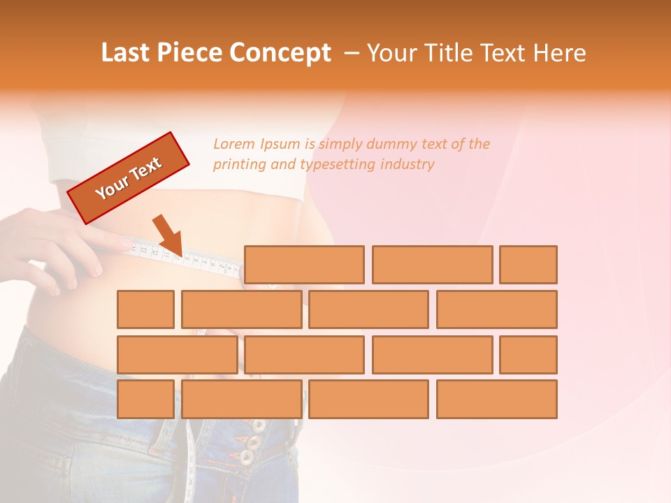 Thin Nutrition Waistline PowerPoint Template