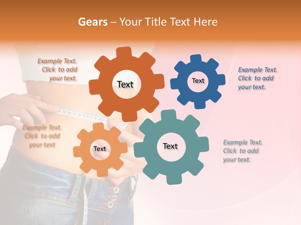 Thin Nutrition Waistline PowerPoint Template