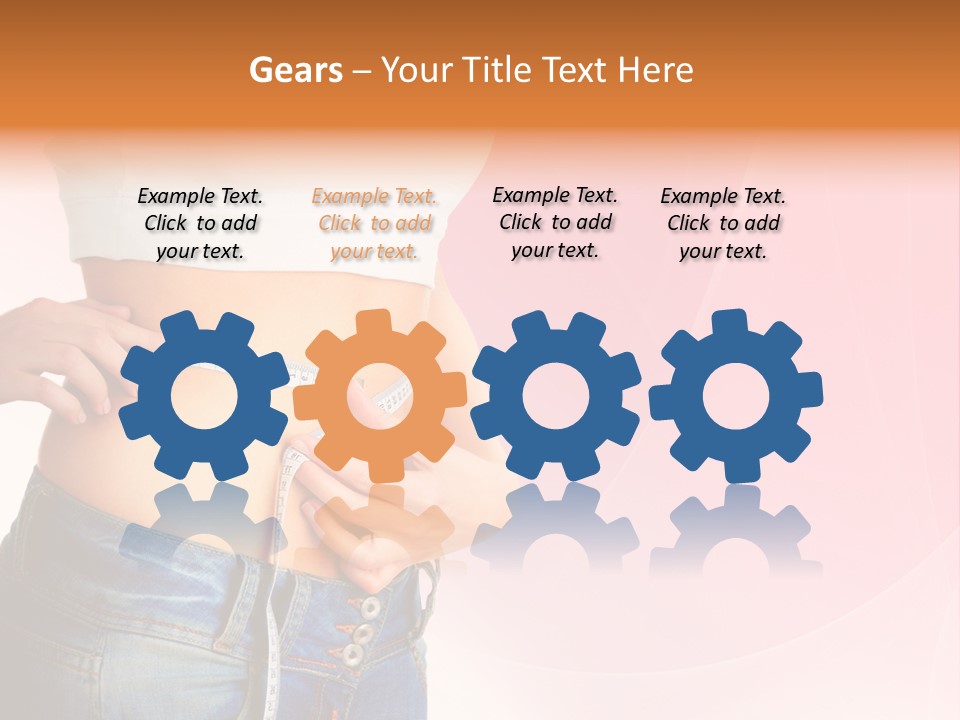 Thin Nutrition Waistline PowerPoint Template