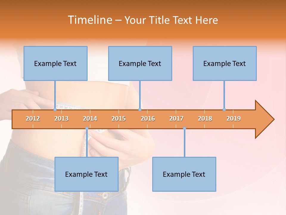 Thin Nutrition Waistline PowerPoint Template