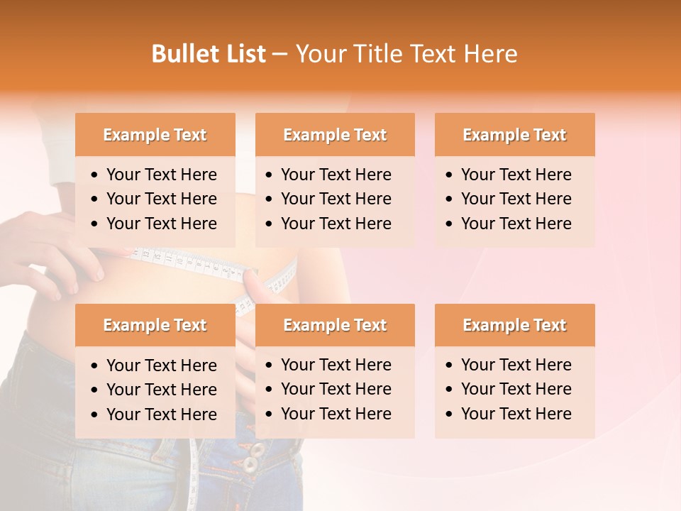 Thin Nutrition Waistline PowerPoint Template
