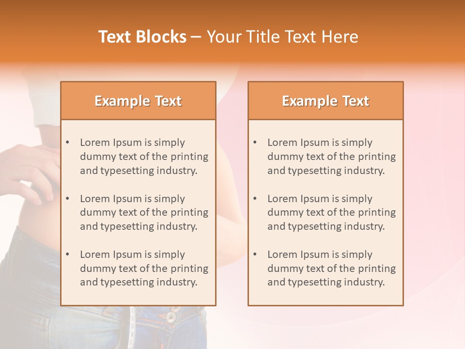 Thin Nutrition Waistline PowerPoint Template