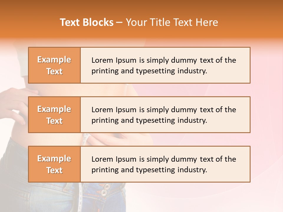 Thin Nutrition Waistline PowerPoint Template