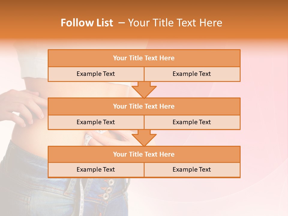 Thin Nutrition Waistline PowerPoint Template