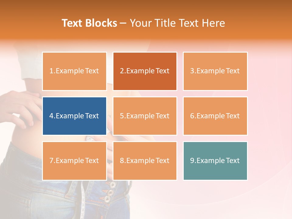 Thin Nutrition Waistline PowerPoint Template