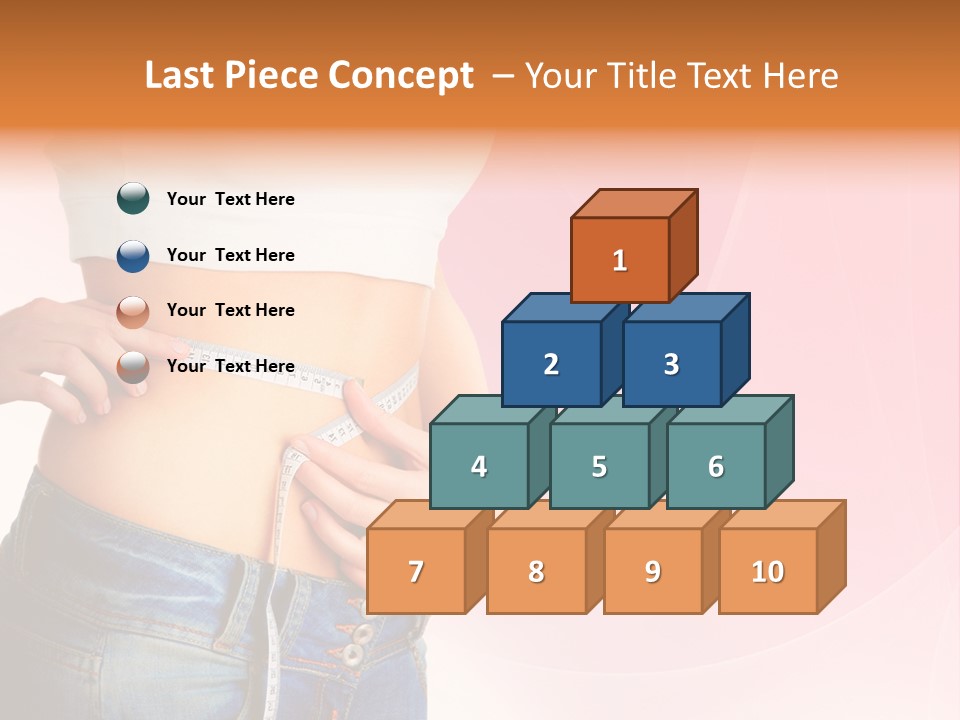 Thin Nutrition Waistline PowerPoint Template