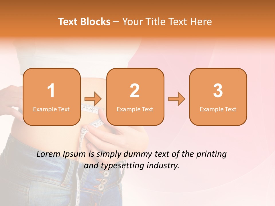 Thin Nutrition Waistline PowerPoint Template
